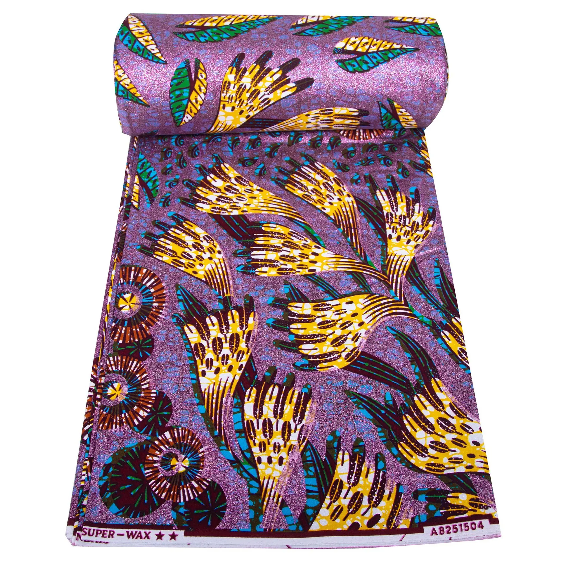 

2025 Grand супер оригинальная африканская восковая ткань высокого качества с нигерийским принтом Анкара ткань для шитья 6 ярдов женское платье 100% хлопок