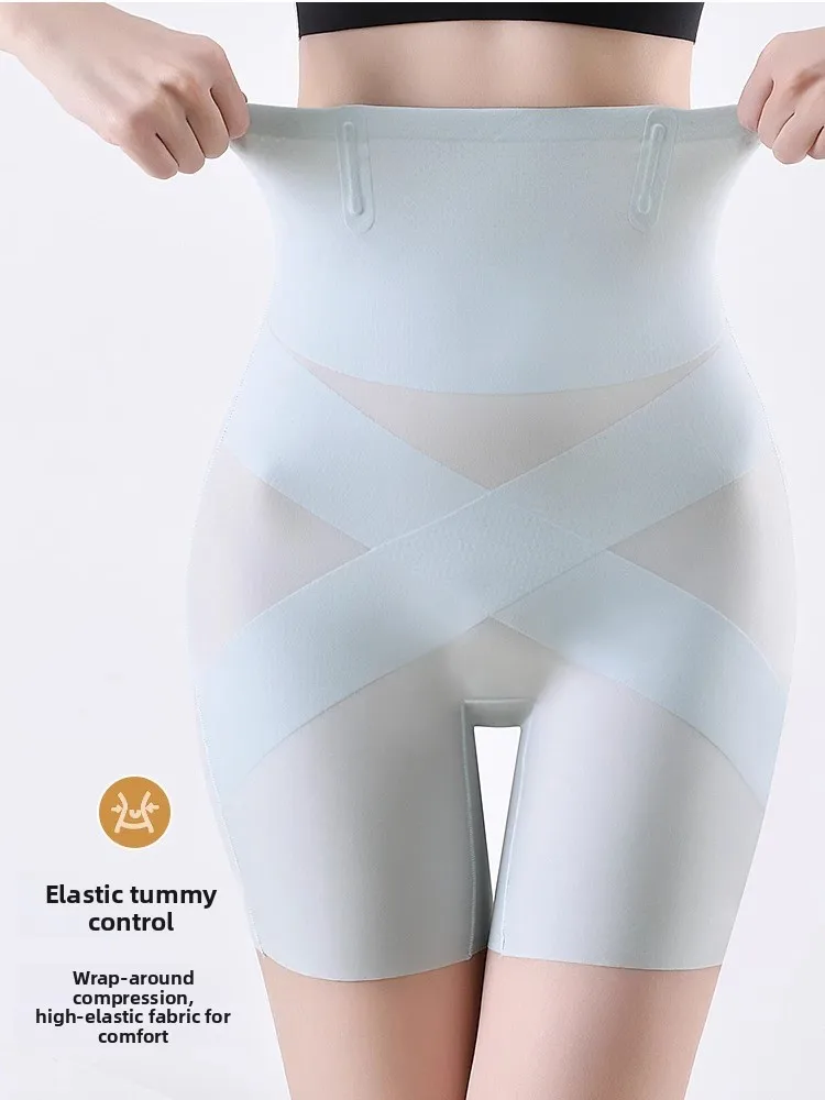 กางเกงเอวสูงทรงสลิมมิ่งสำหรับผู้หญิง ผอมเพรียว กระชับหน้าท้อง ยกกระชับสะโพก บอดี้สูทลำลอง ผ้าไนลอนผสมสแปนเด็กซ์