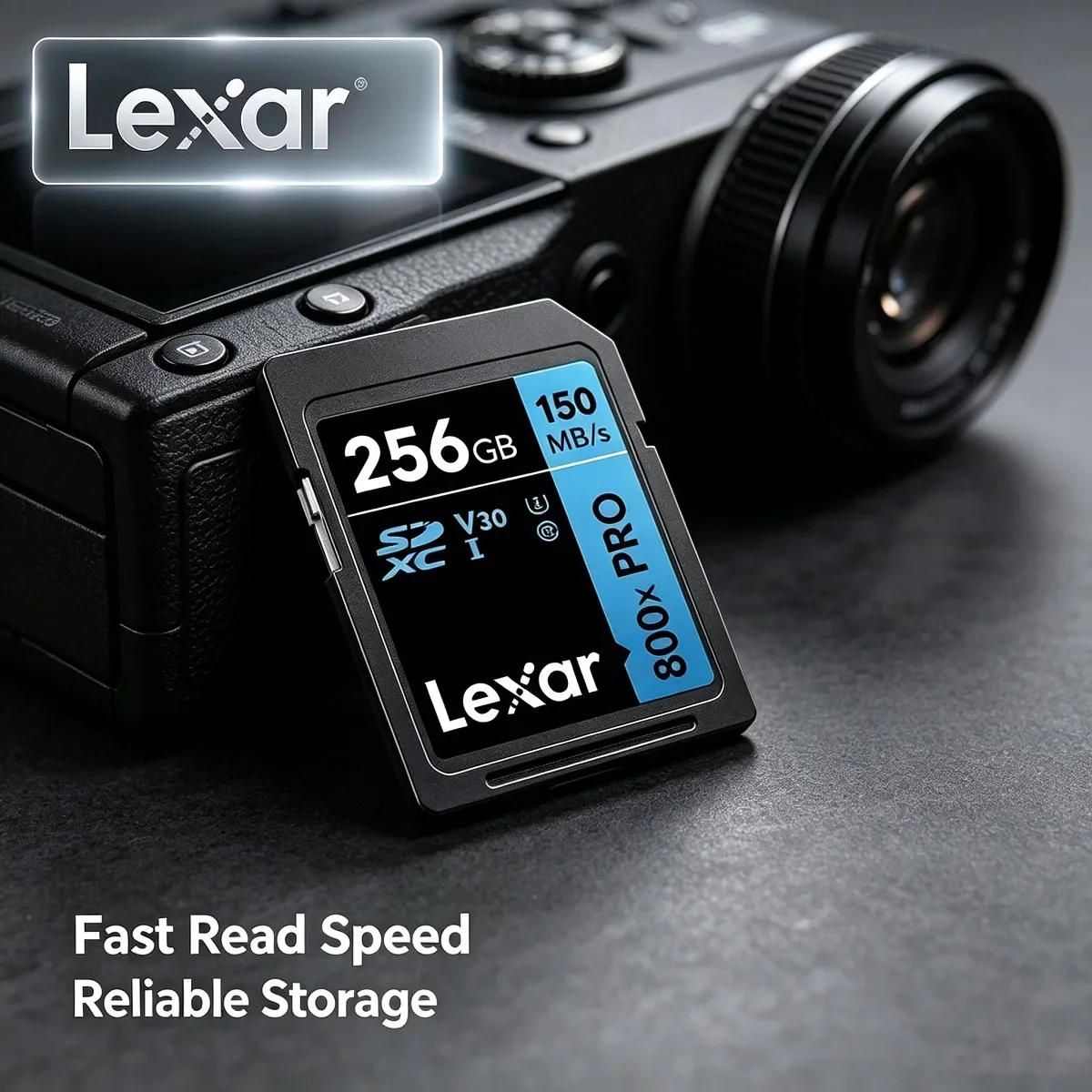 Lexar For Camera SD Card 800x Pro SDXC Flash Card Memory Card Storage Card 32GB 64GB 128GB 256GB UHS-I V30 SDHC Read 150MB/s