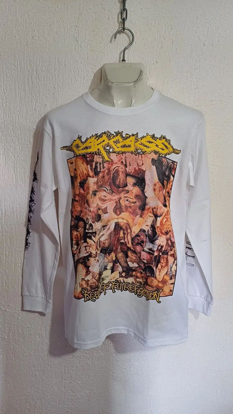 Carcass reek long sleeve shirt death metal napalm pungent stench repulsion