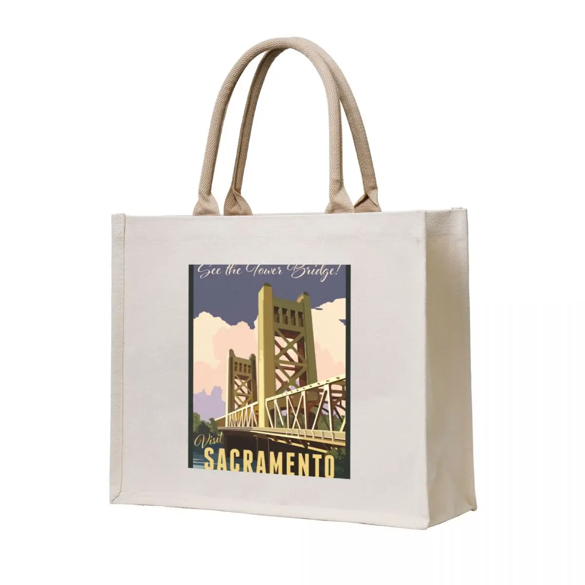 

Visit Sacramento Tote Bag Big bag Women's shopper bag hand bags shoping