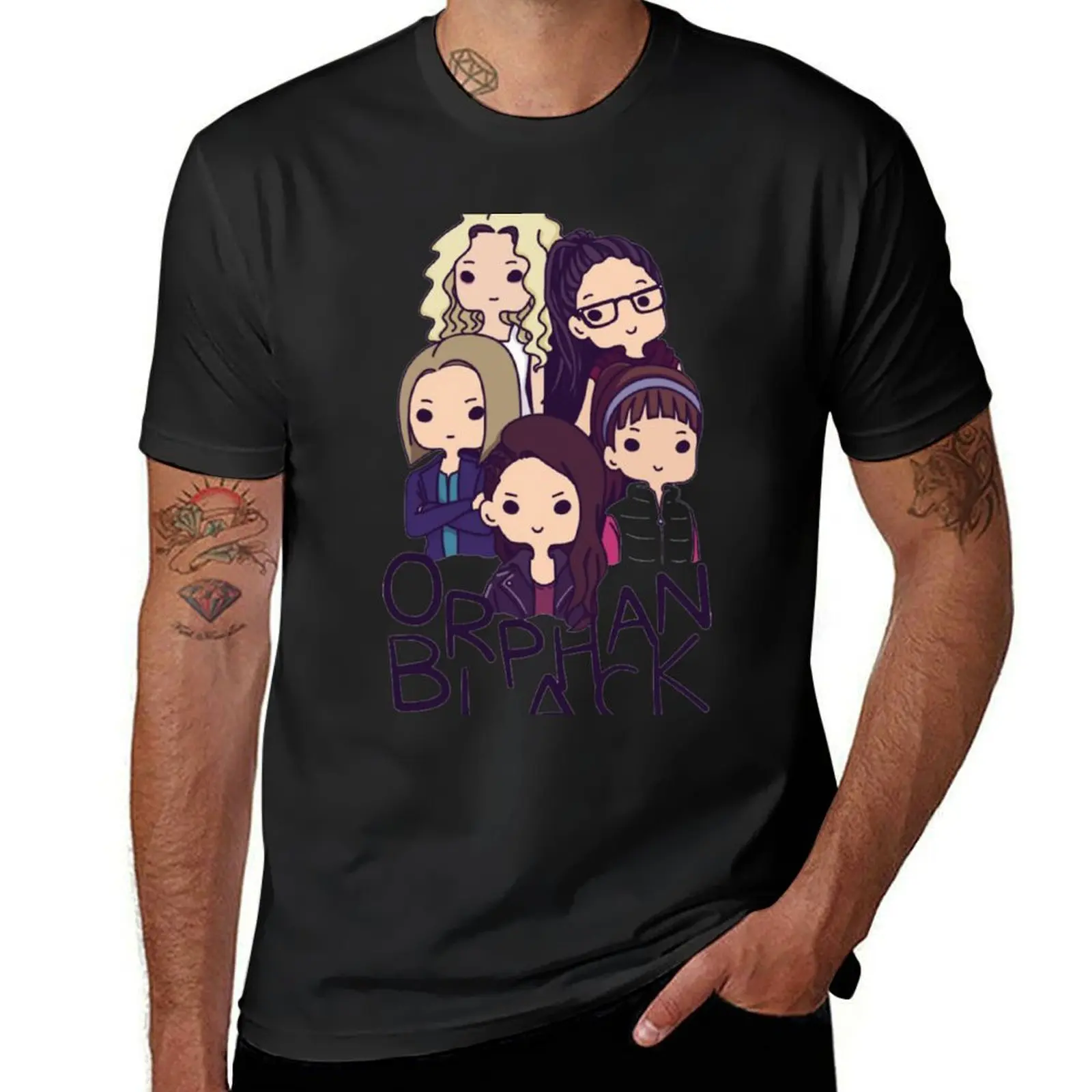 orphan black T-Shirt summer top customs design your own plus sizes new edition black t shirts for men