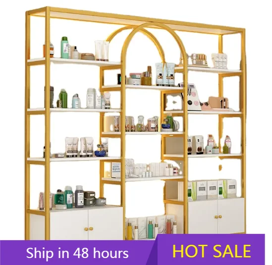 

YTYIN Nail Salon Furniture Nail Polish Display Cabinet for Beauty Products Spa Polish Display Rack Display showcase