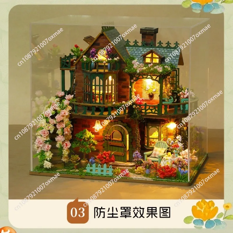 

Qiaoyun DIY Cabin Elf Garden Villa Handmade Assembled Toy Model