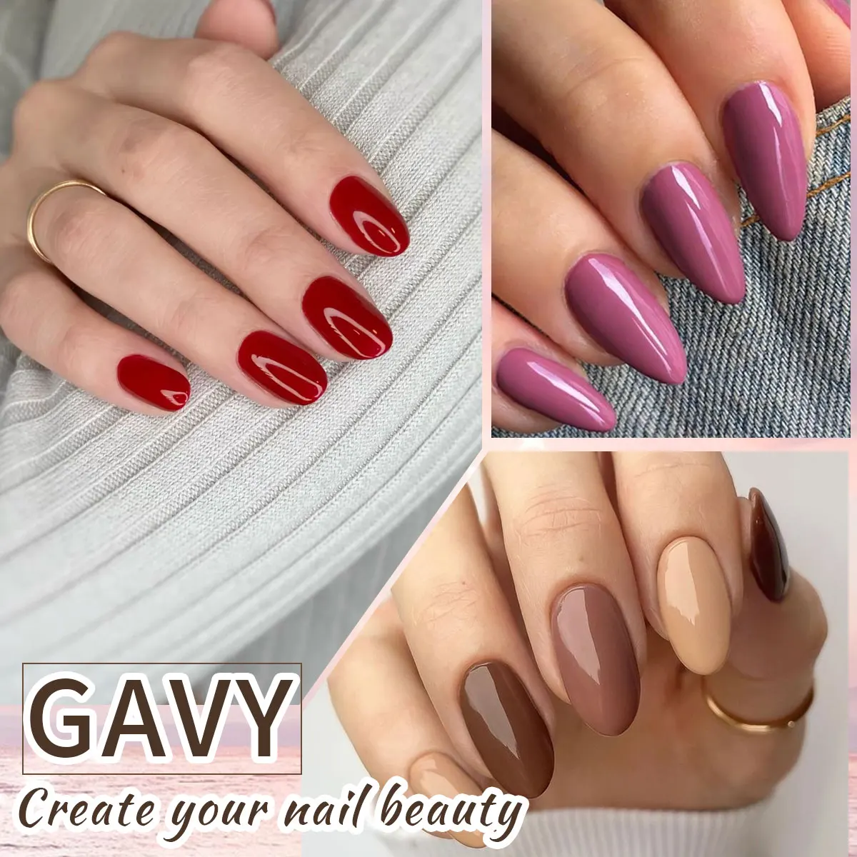 ชุดทาเล็บเจล VOKY 6 สี น้ํายาล้างเล็บแบบโฮมเมดสําหรับทาเล็บเจล LED ที่บ้าน ความจุ 7 มิลลิลิตร