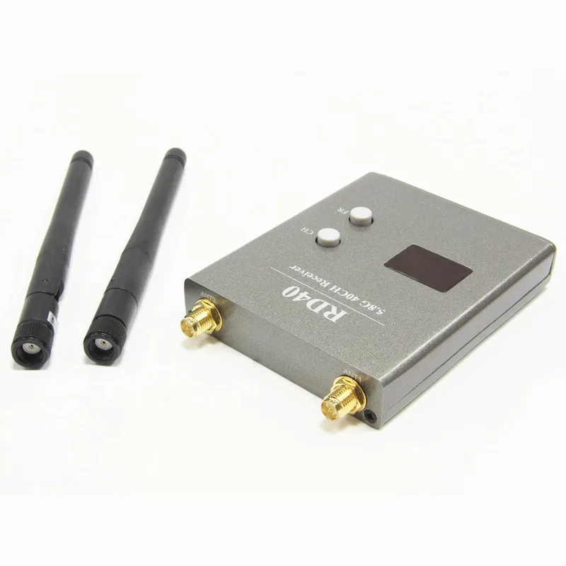 Skyzone 5.8GHZ 40CH RD40 Raceband Dual Diversity Receiver With A/V and Power Cables LED Display for Rc Racing Drone Quadcopter