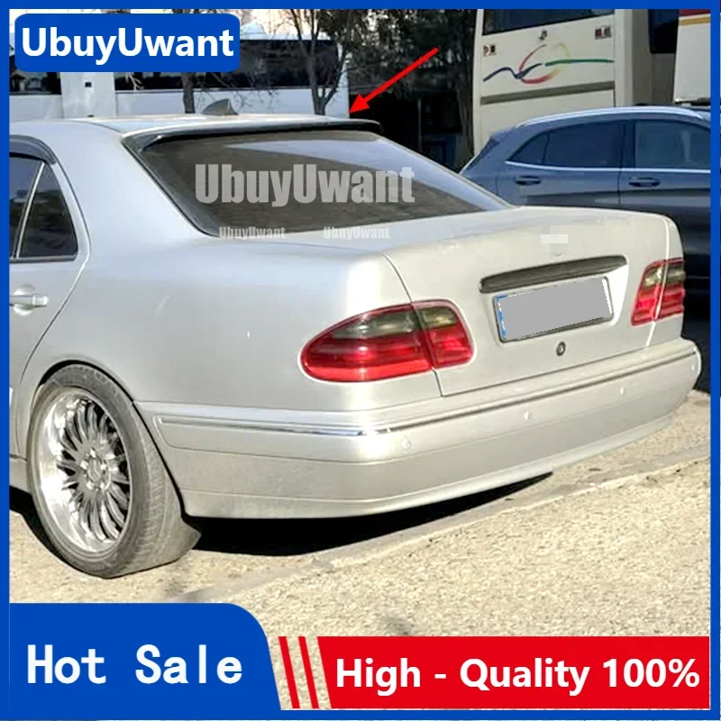 

Спойлер для Benz W210 1996-2002 W210 E-class E200 E260 E55 E63 Материал из углеродного волокна Автомобильный задний хвостовой спойлер цвета заднего крыши