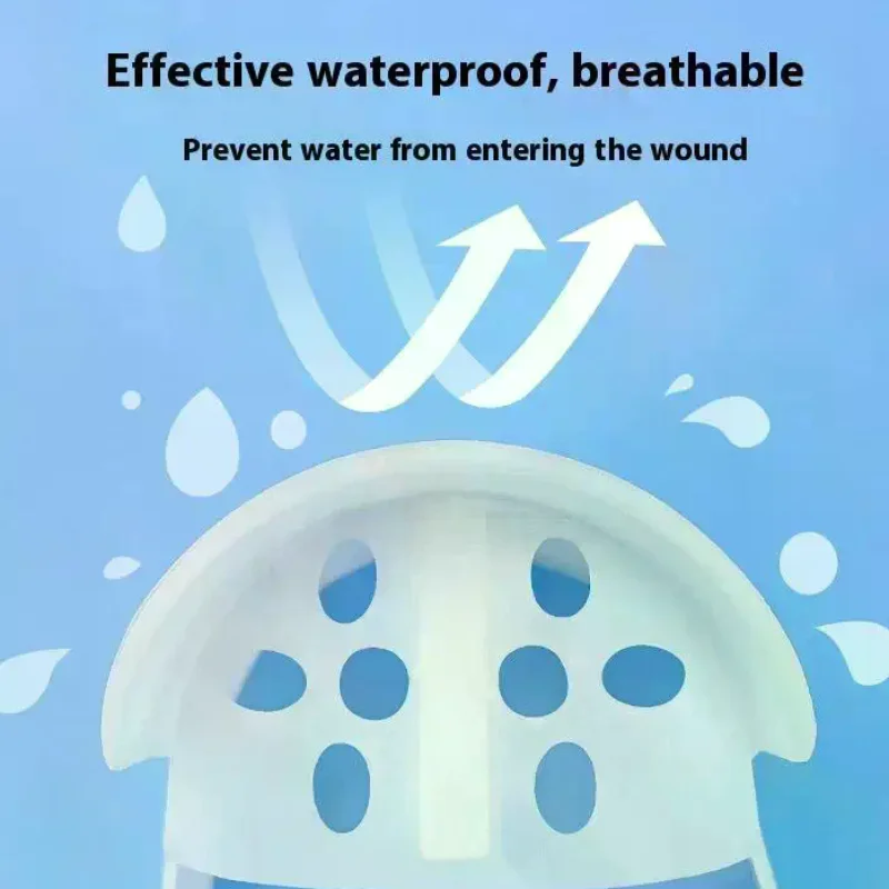 

Чехлы для душа, водонепроницаемые чехлы для трахеостомы, приятные для кожи силиконовые водонепроницаемые дышащие маски для ванны, горла