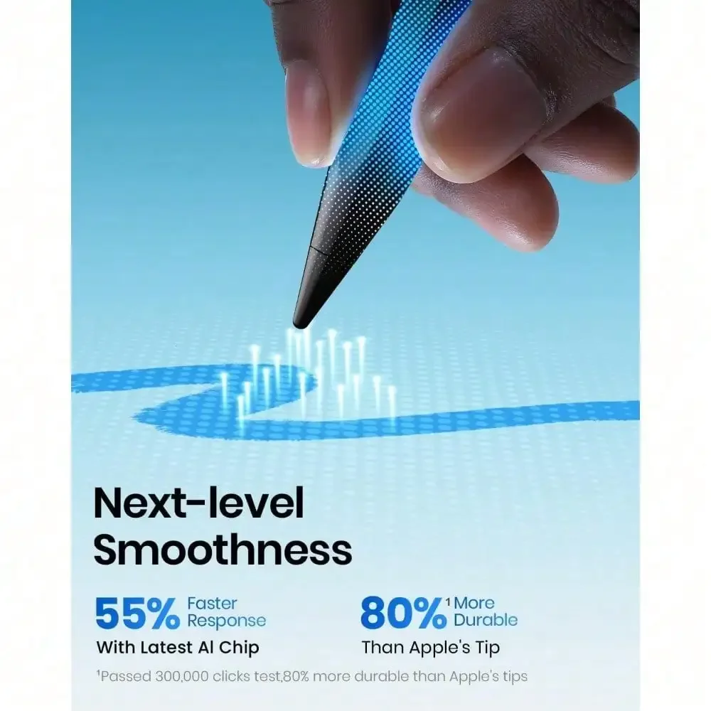 Stylus Pen for iPad(2018-2025)-2X Faster Charge with Tilt Sensitivity & Palm Rejection for iPad 11/10/9/8/7/6th Gen, Air 7/6/5/4/3/M3/M2, Pro 13"/12.9"/11"/M4, Mini 7/6/5th,Pink view 8