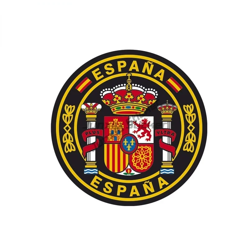 Spain Flag Eagle National Emblem PVC Sticker for Decorate Car Window Truck Fridge Bumper Motorcycle Laptop Table Wall