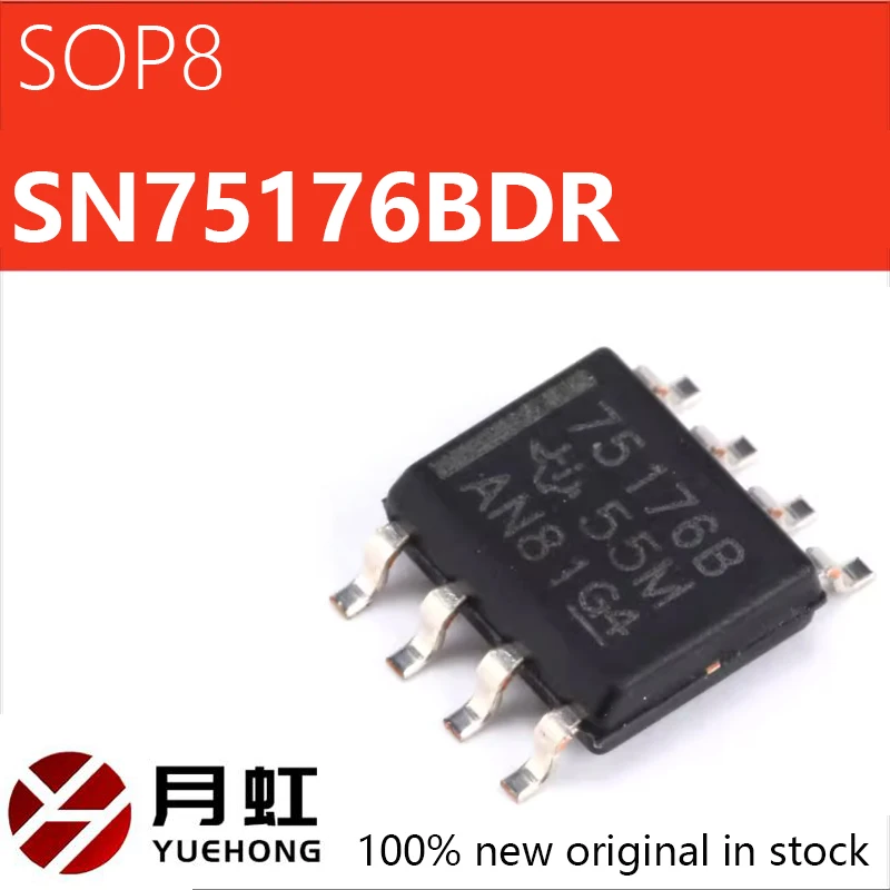 5/10/20pcs Original genuine SMT SN75176BDR SOP-8 RS422/RS485 differential transceiver chip