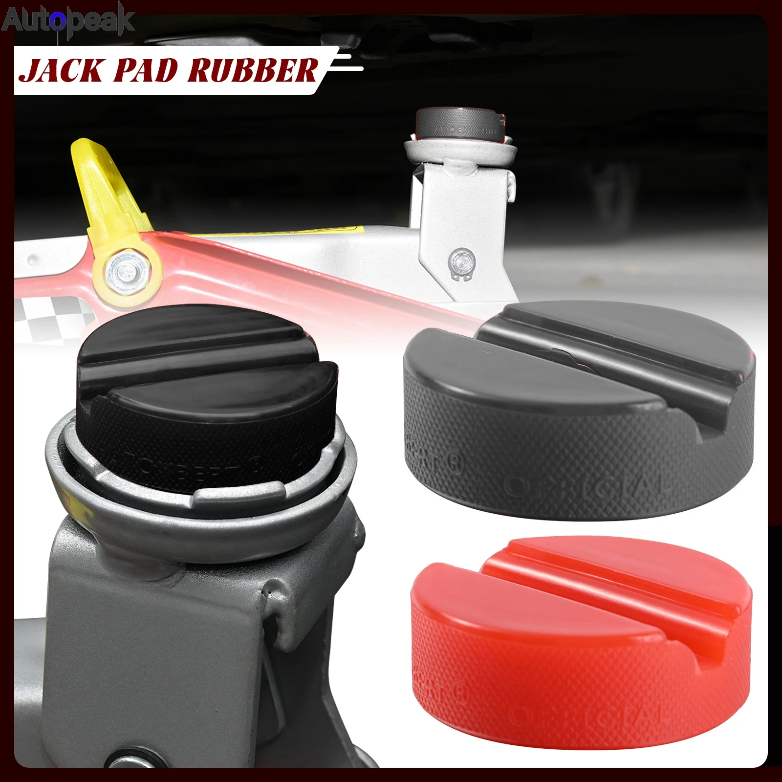 Car Polyethylene Jack Rubber Pad Anti-Slip Rail Adapter Support Block Heavy Duty Lift Tool Jacking Points For VW Audi Seat Skoda