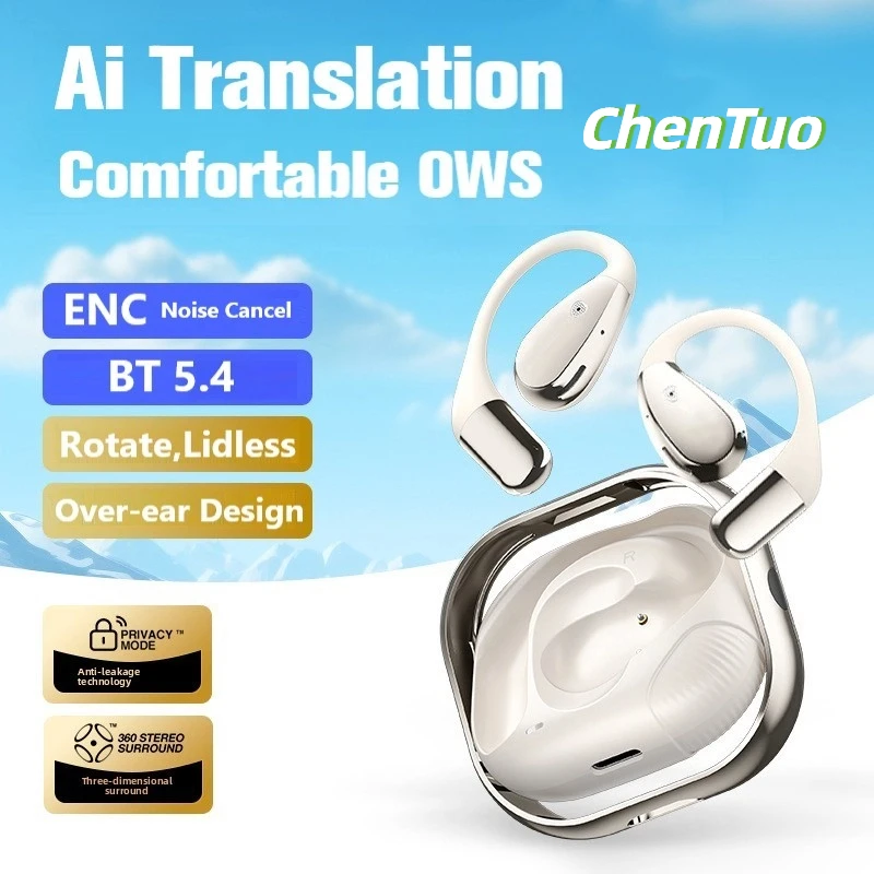 

ChengTuo X5Pro AI Беспроводная гарнитура-вкладыш с ушным крючком Спортивные наушники с креплением Популярная гарнитура Сверхдлительный срок службы