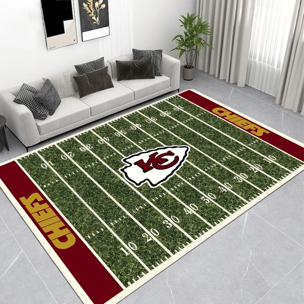 Chiefs K-Kansas Hallway Carpet Retro Multiple Choice Living Room Kitchen Rug Non-Slip Welcome Rug