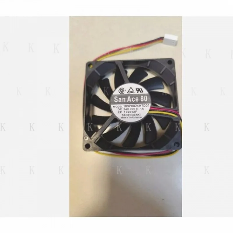 

C 1 шт. для вентилятора 109P0824H7D01 DC 24 В 0,1 А 8015 8 см 3-контактный охлаждающий вентилятор # А6-11