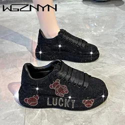 Luxury Women's Sneakers with Sparkles Shoes Woman Shoe Luxury Platform Woman-shoes Trainers Rhinestone Fashion Heels Casual Shoe