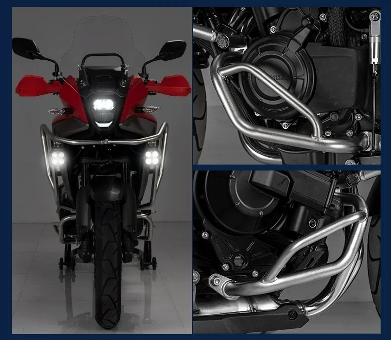 FOR NX500 Racing Crash Bar Upper And Lower Split Thickened Seamless Stainless Steel Natural Rust Resistant for Enhanced Safety