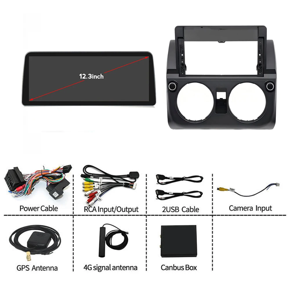 12.3' GPS Navigation Autoradio Android Multimedia Carplay Touch Screen Car Stereo Radio Player for Suzuki Swift 2008~2016