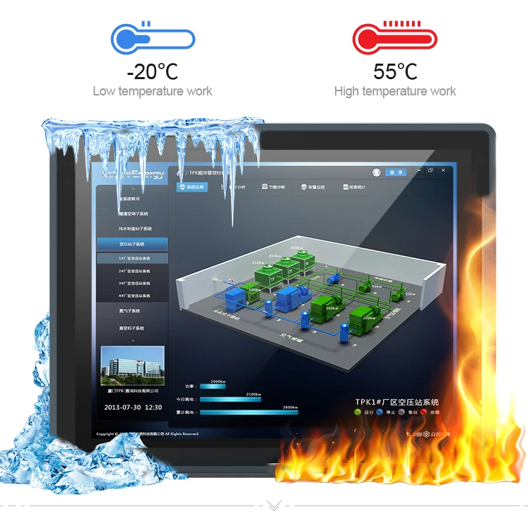 19 Inch Outdoor 1000Nits High Brightness Waterproof Industrial Explosion Proof Ip67 Marine Embedded Screen Touch Monitor