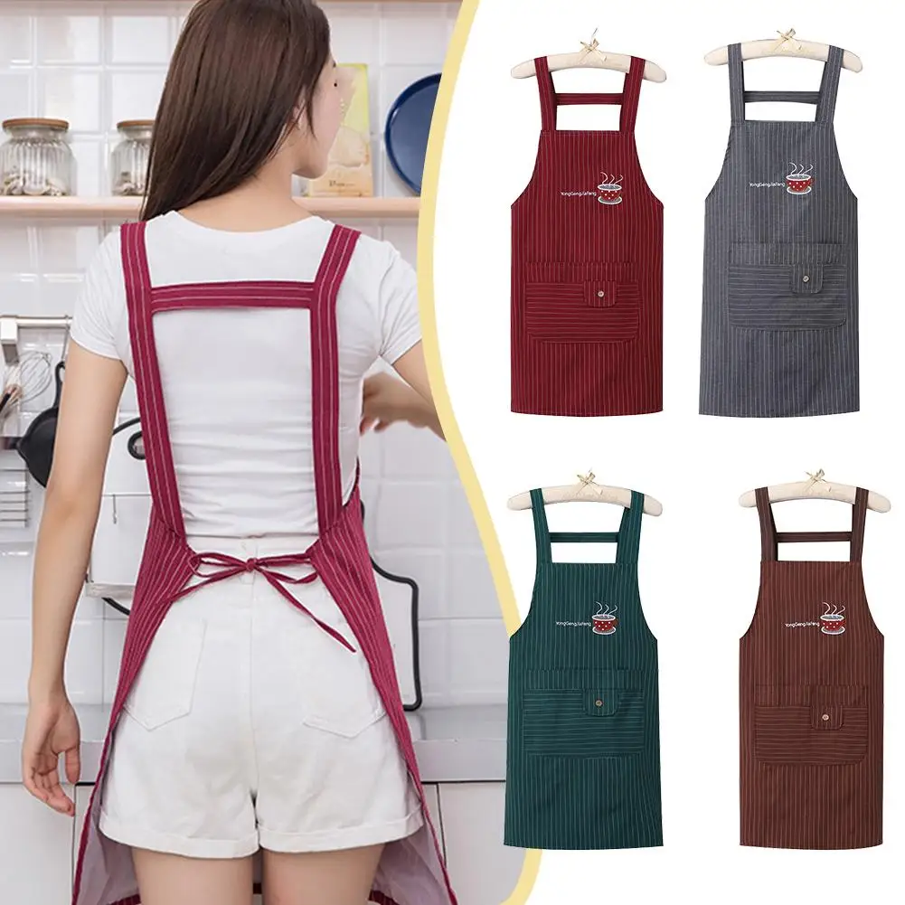 Kitchen Household Cooking Apron Men Women Oil-Proof Apron Waist Kitchen Accessories Overalls Adult Coffee Fashion Waterproo F7M9