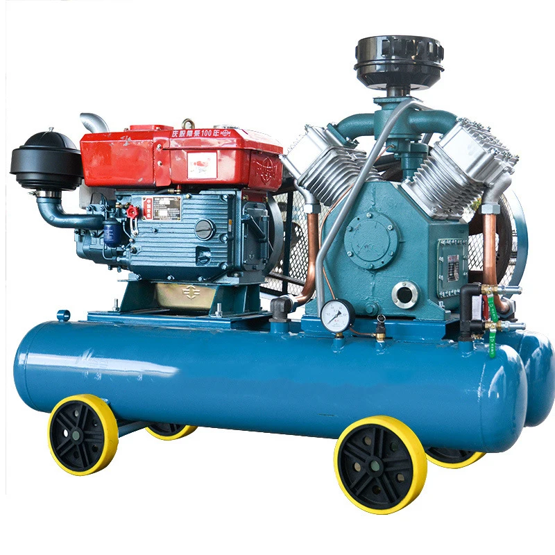 High Efficiency Portable Screw Engine Compressor Mining 7 Bar 8 Bar 10 Bar Mine Compressor Screw Air Compressor Gasoline