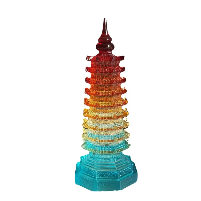 Crystal and glass Buddhist temples of various kinds  Wenchang tower Crystal Stupa Aurva Tower Wholesale Customization - Bright a