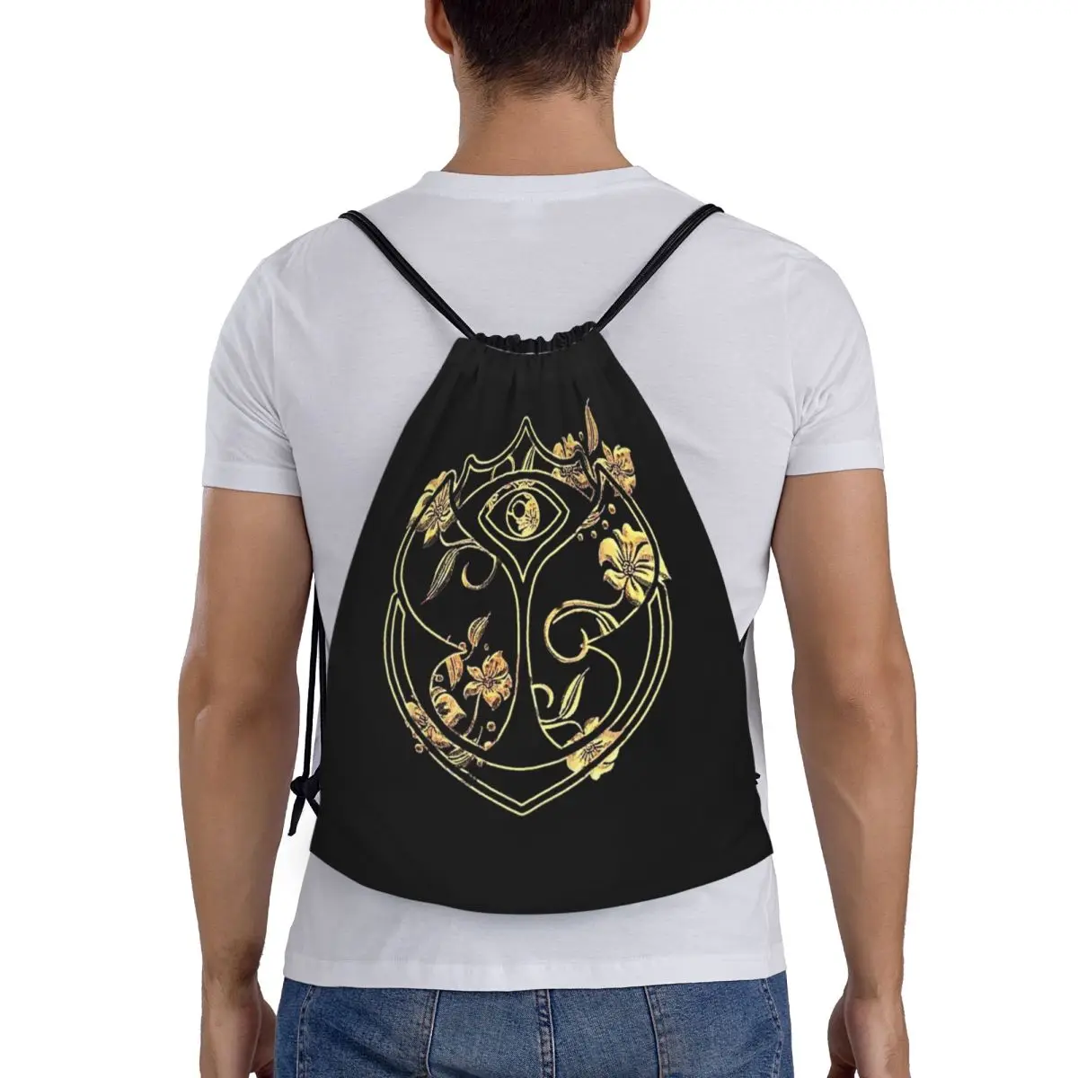 استمتع بـ كل شيء حقيبة ظهر برباط من Tomorrowlands، حقائب رياضية للصالة الرياضية، حقائب بسلسلة للتمرين #5