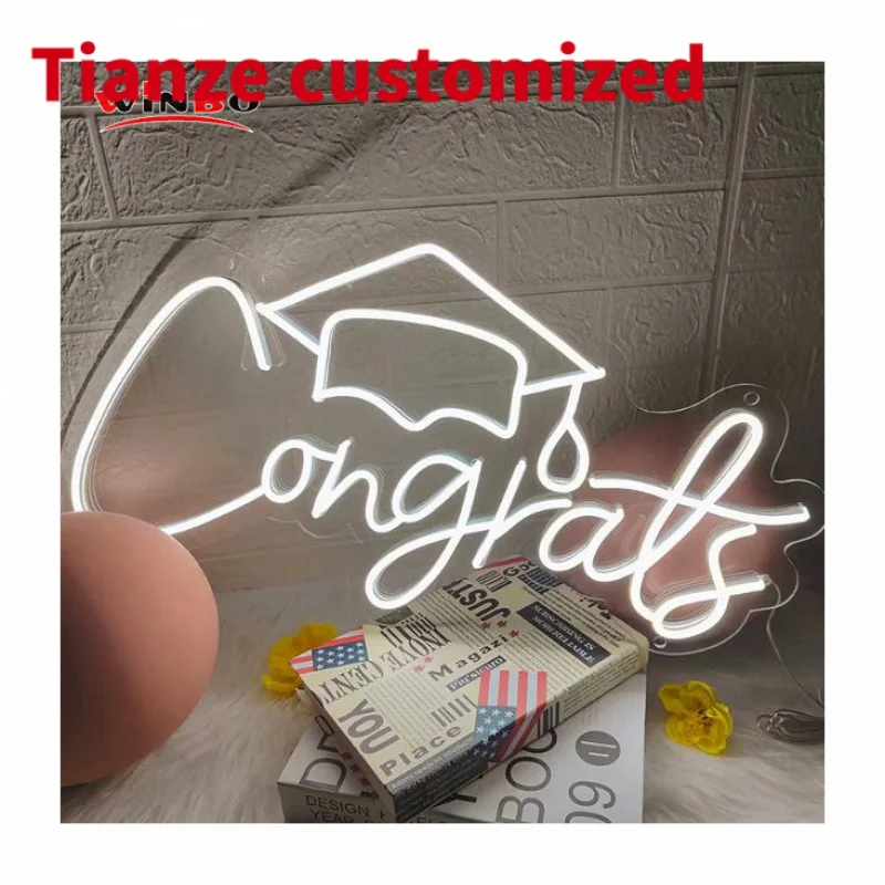 

(Customized) dropshippingdesign led neon light name custom drop led neon sign graduation