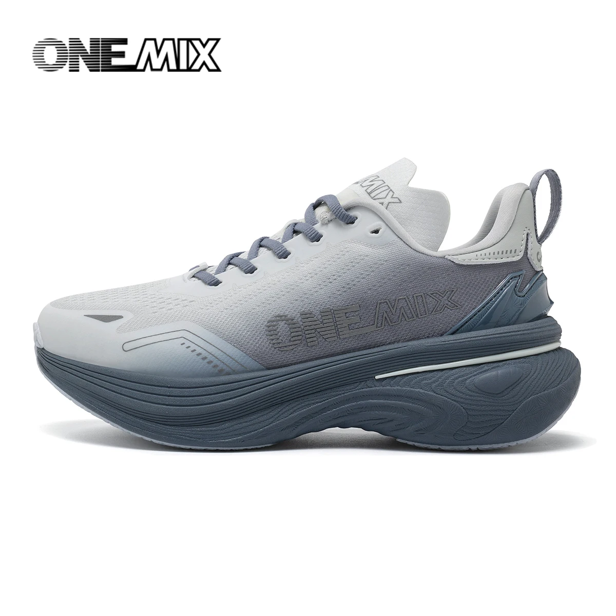 ONEMIX New Shock-Absorbing and Wear-Resistant Man Running Shoes Fashionable Fitness Women Sports Shoes Lightweight Road Shoes