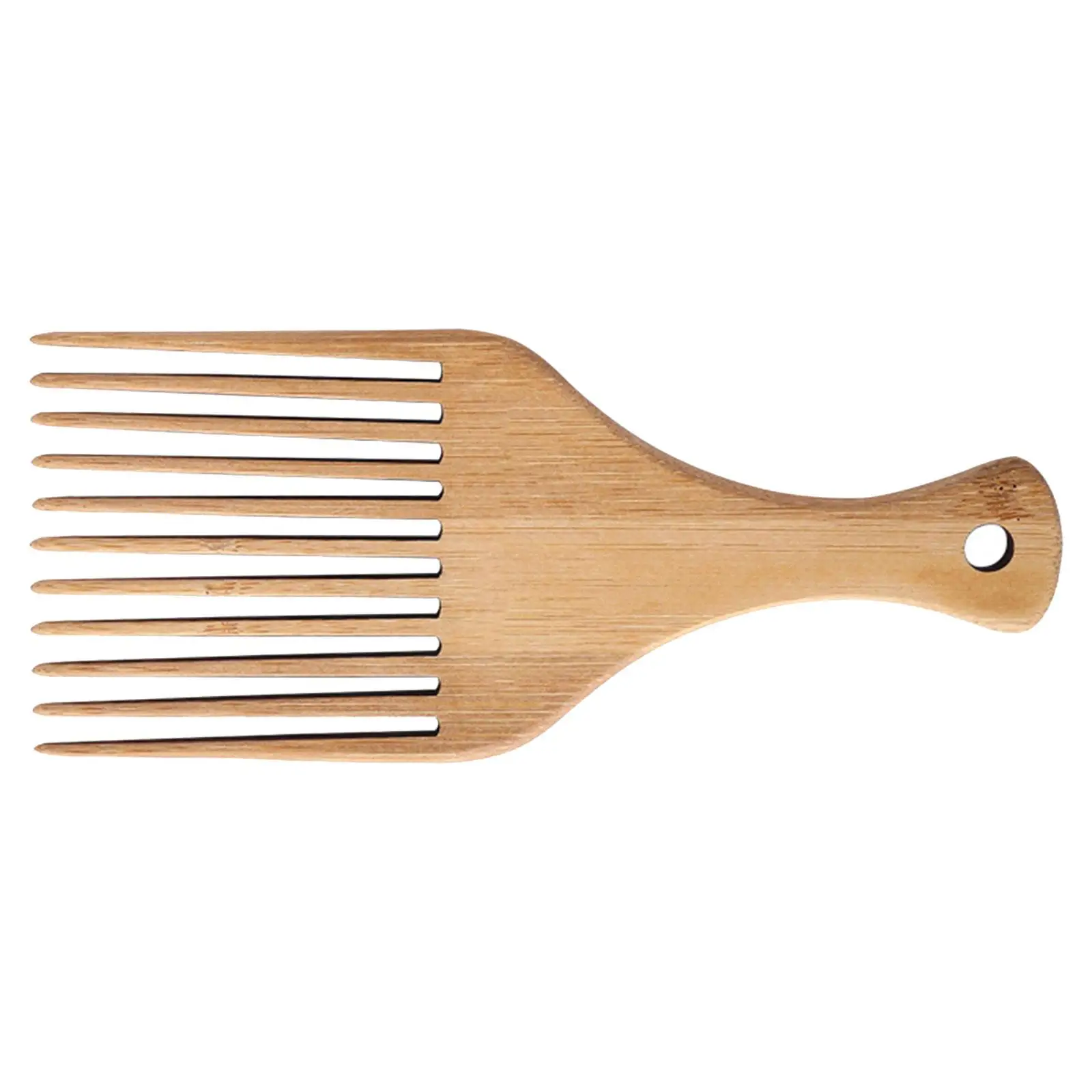 Afro Comb Fine Tooth Wooden Hair Pick for Women Men Curly Hair Styling Volume Lift Gift