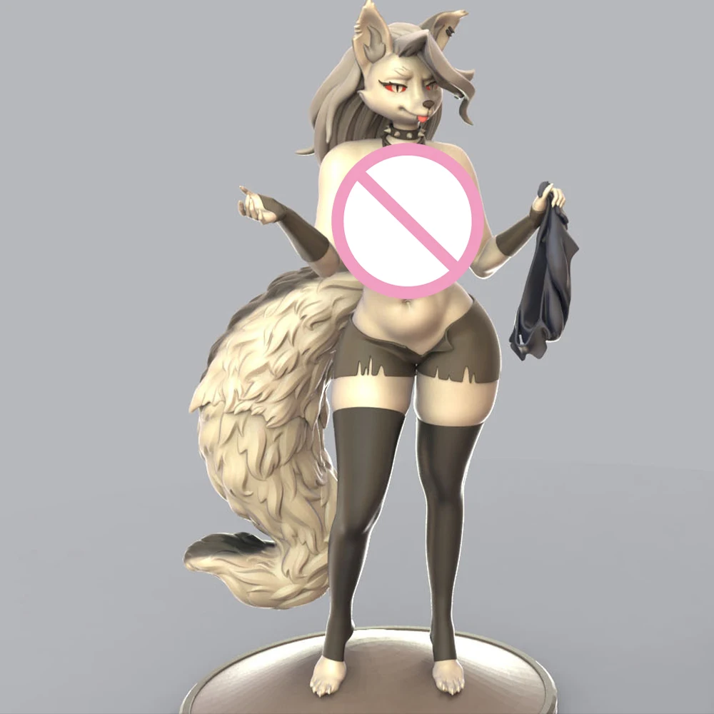 

1:24 Belle Fox Sexy Loona 3d Printed Model Resin Unpainted Figure Model Kit NSFW Miniature Garage Gk Kits Unassembled Diy Toys