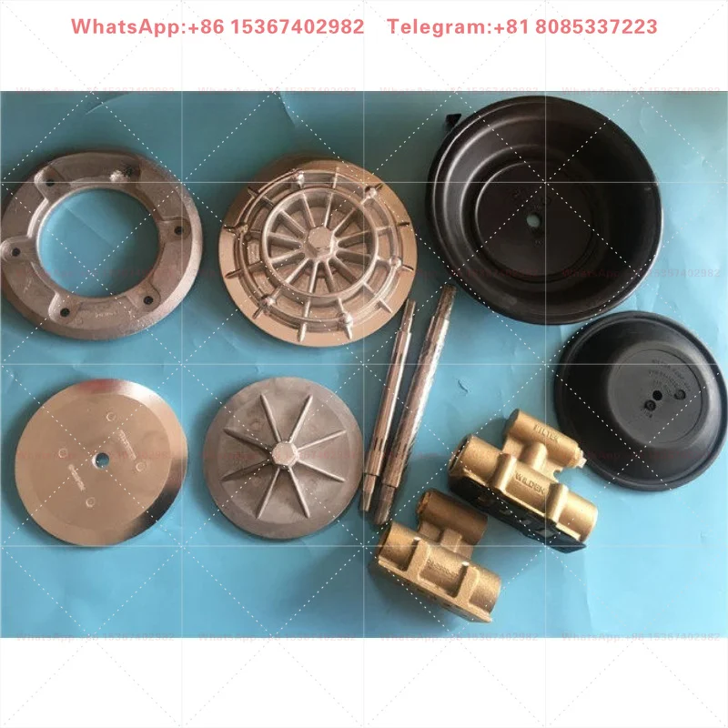 Pneumatic Diaphragm Pump Spare Parts, 1.5/2/3 Inch Specs including Diaphragm, Inner/Outer Pressure Plate and Spindle
