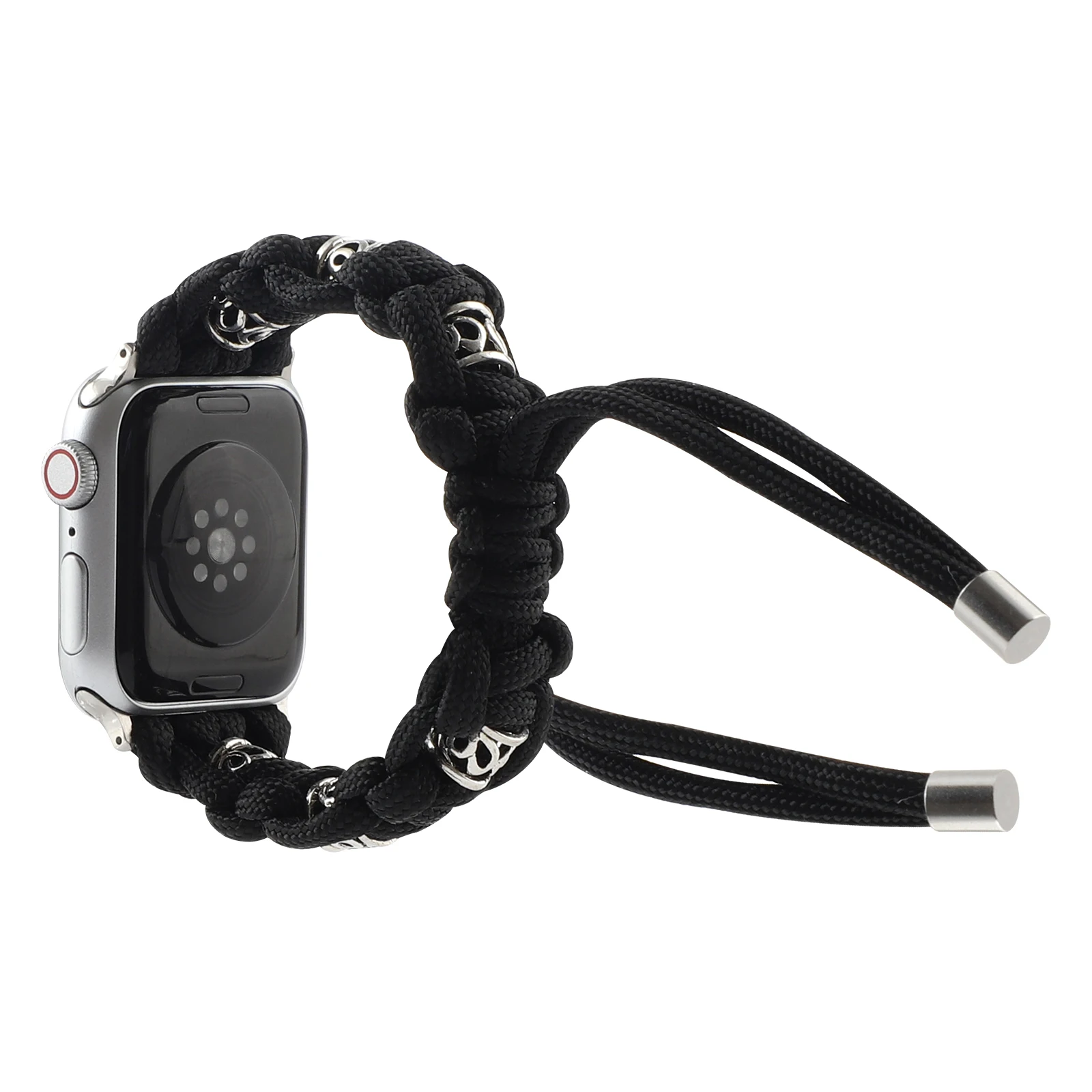 Correa de nailon para Apple Watch Band Hardware Interspersed Iwatch 87654321 SE Ultra tejido a mano 38 40 41 42 44 45 49 mm hombres y mujeres