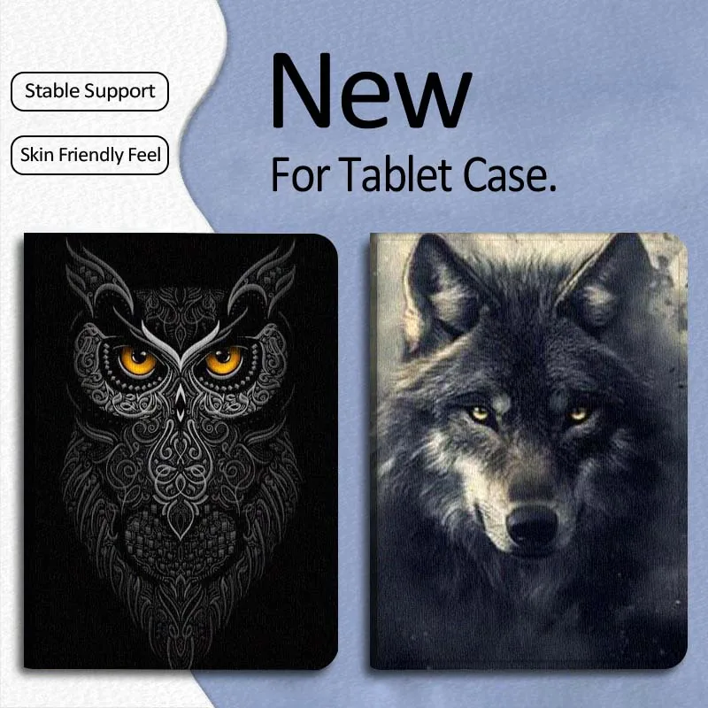 

Black Owl Cool Pattern Gift For Xiaomi Mi Pad Mini 4 5 6 7 SE Pro Plus Redmi Pad 2 SE 2025 8.8 11 Foldable Tablet Case