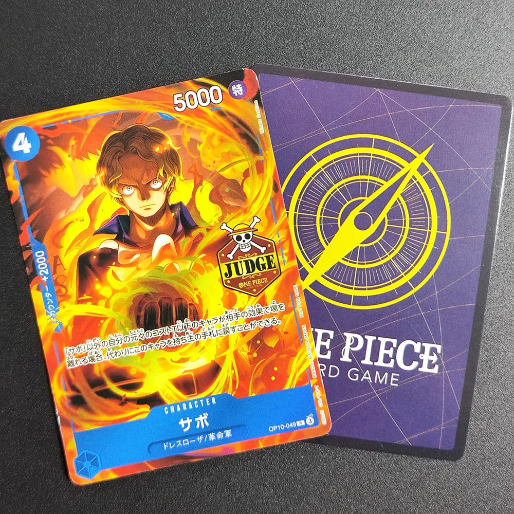 DIY Proxy One Piece OPCG Japanese 2025 O-Nami Vergo Robin Doflamingo Sabo Sengoku Brulee Judge Promotion Collection Card Toy - view 3