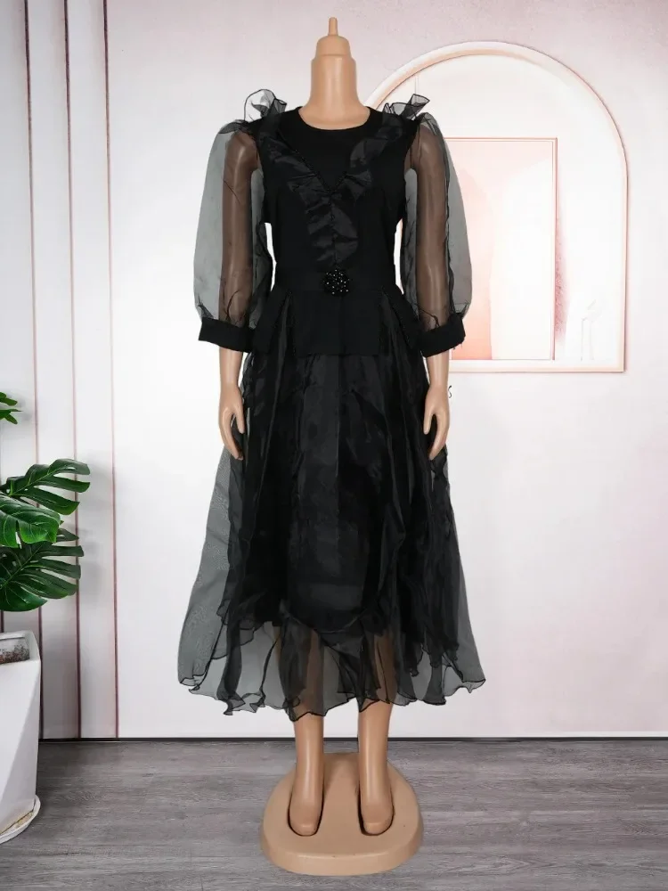 Plus Größe Elegante Dashiki Afrikanische Lange Kleid Ankara Muslimischen Hochzeit Party Kleid frauen Afrika Kleidung Elegante Outfit 2025