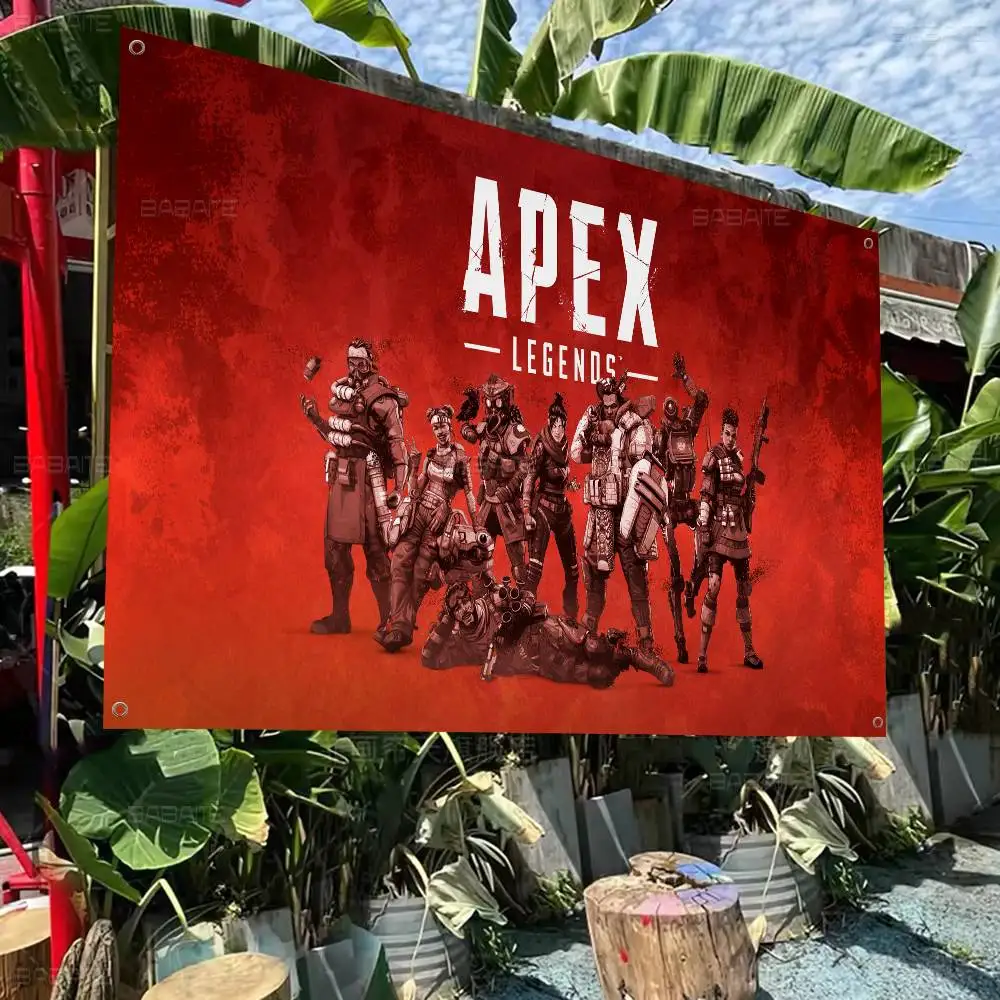 Apex Legends Octane Creative Pattern Hanging Flag Polyester Printed Banner Hand Pulled Flag