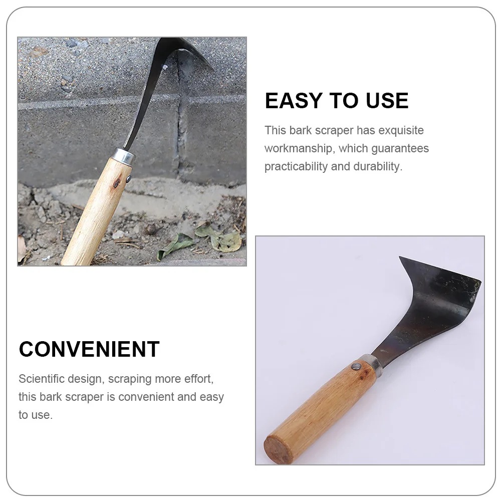 

Garden Tree Bark Cutting Tool Metal Bark Scraper Exquisite Workmanship Safe Convenient Use Debarking Tool Gardening Equipment