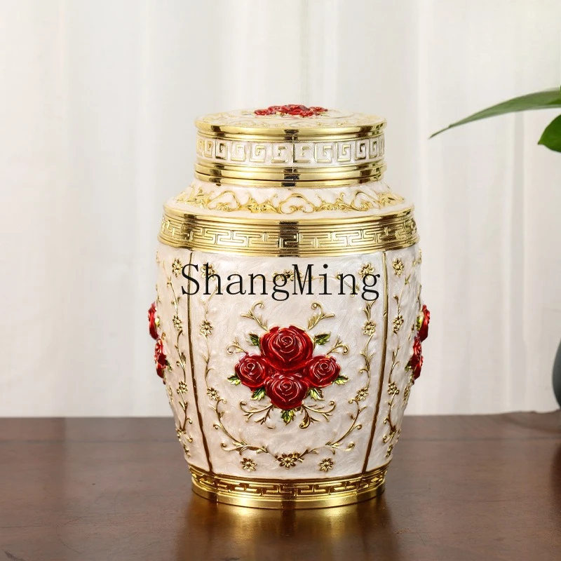 

FG household high-grade sealed large-capacity tea can creative personality moisture-proof food storage tank