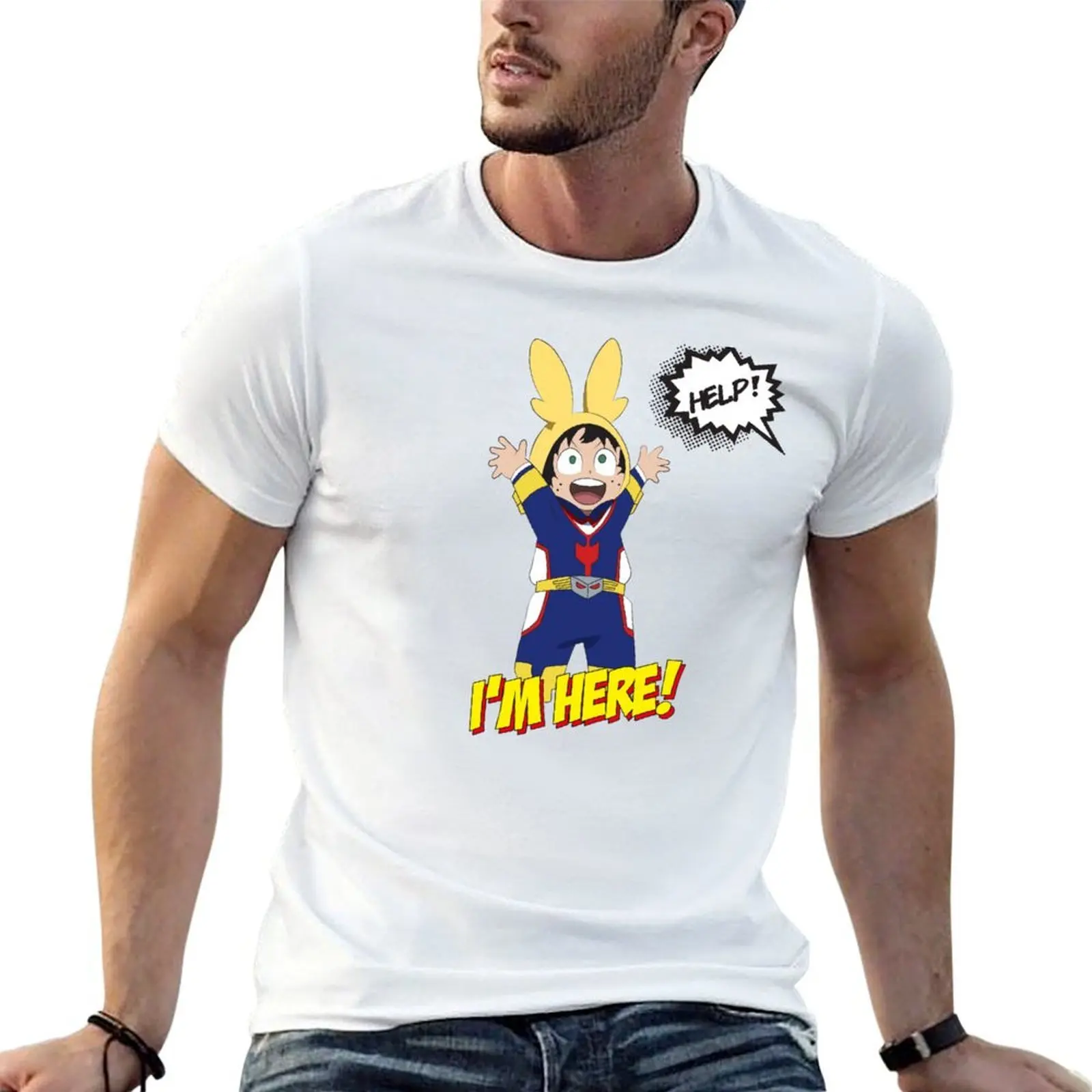

t man shirts t T-Shirt no Midoriya All mens slim for man tshirt Might Boku Kigurumi Hero shirts - graphic - Kid fit