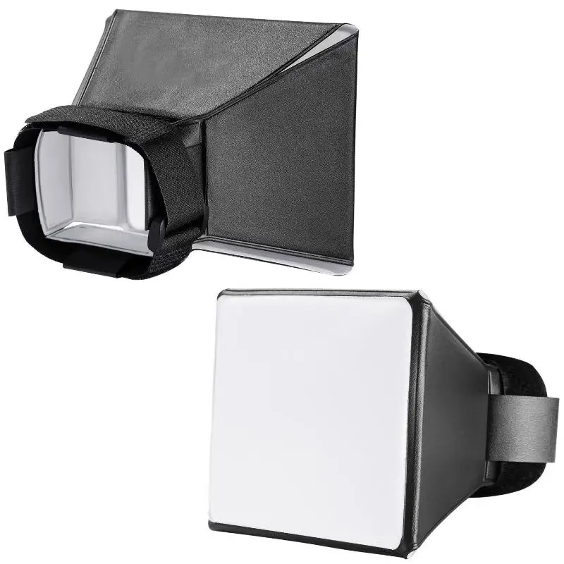 1/3Pcs Photography Flash Diffuser Softbox Universal DSLR Photo Diffuser Soft Light Box Foldable Accessories For Cameras