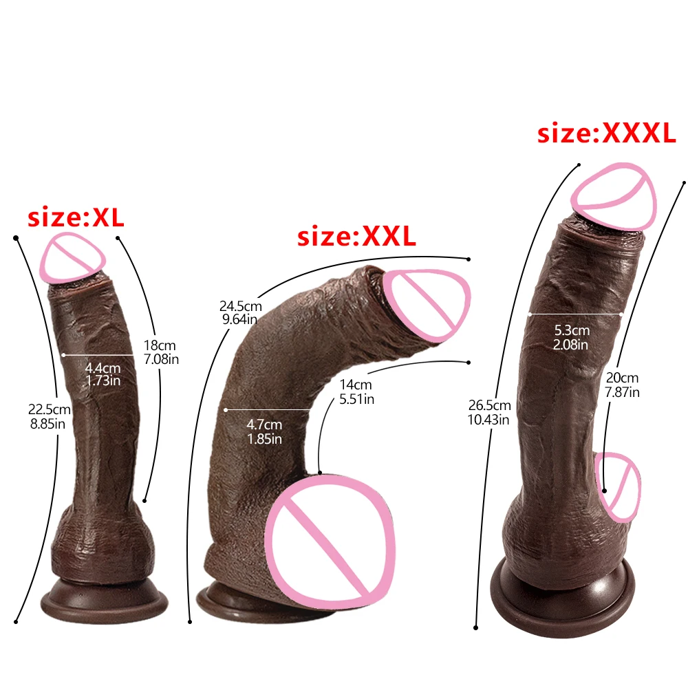 Oversized Black Realistic Dildo 9 Inch Silicone Big Penis Adult Suction Cup Anal Sex Toys For Couples Strapon Vagina Masturbator