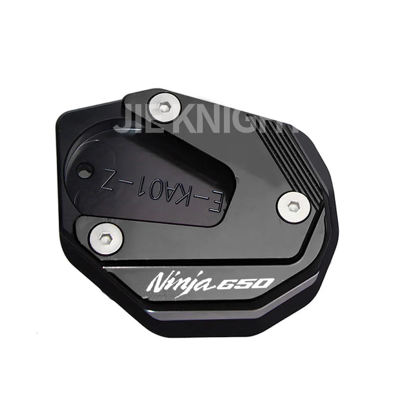 แผ่นรองขาตั้งข้างมอเตอร์ไซค์ CNC สำหรับ Kawasaki NINJA NINJA650 Ninja1000sx Ninja 650 1000sx ปี 2024