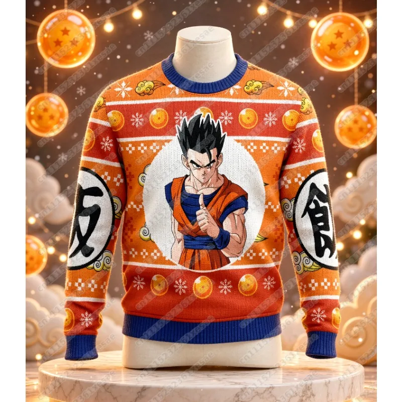 Dragon Ball Super Football Shirt, Anime 3D Printed Long Sleeve Shirt, Breathable Quick Drying Sports Hoodie, Family Style14