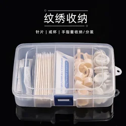 Microblading Plastic Multi-Cell Storage SubPacking Tattoo Supply Portable Ring Ink Cup Finger Sleeve Needle Tip Cotton Sheet Box