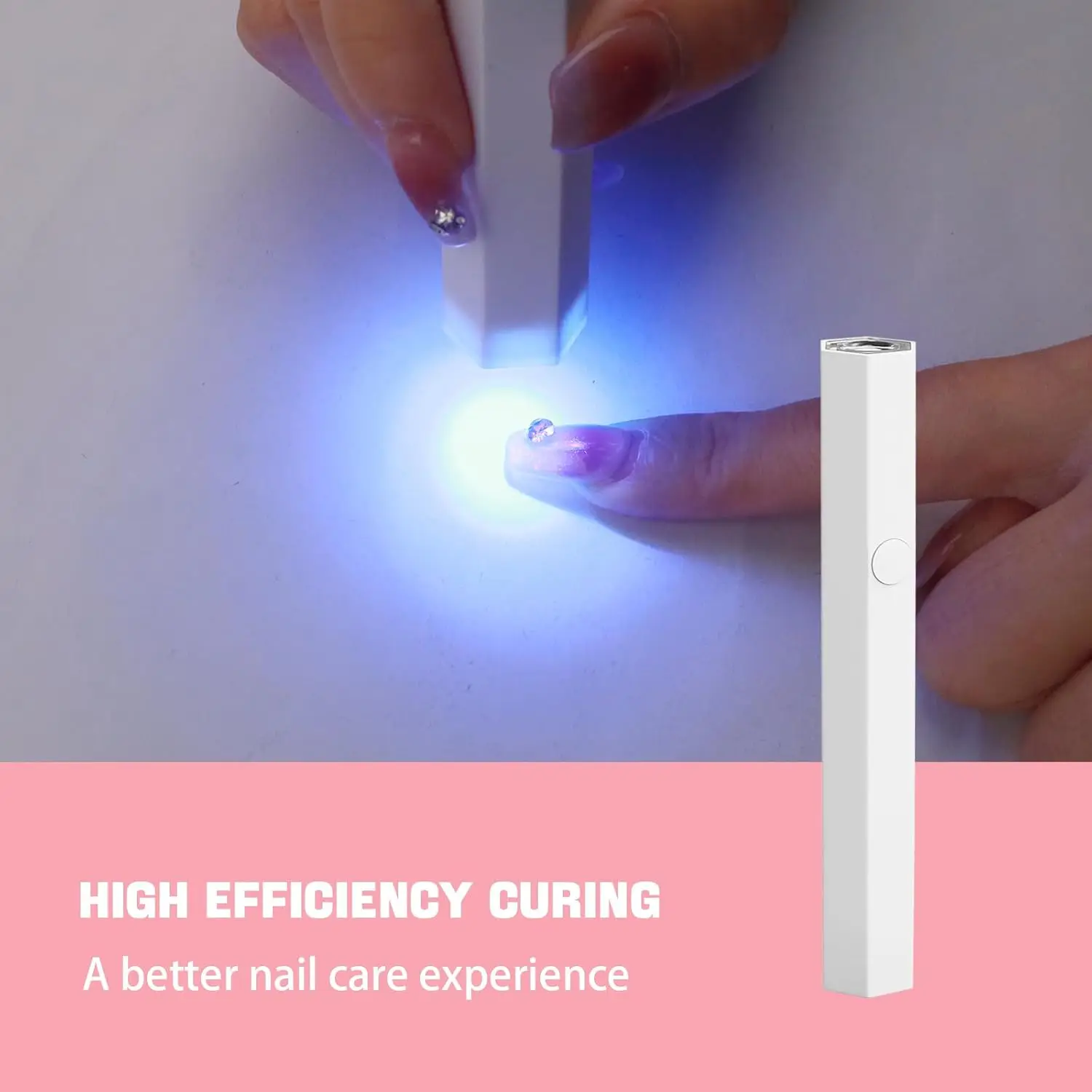 YIKOOLIN Draagbare Mini Nageldroger USB Handheld Kleine Nail Cure Light Mini UV LED Sneldrogende Nagellamp Voor Gel Droog Thuisgebruik