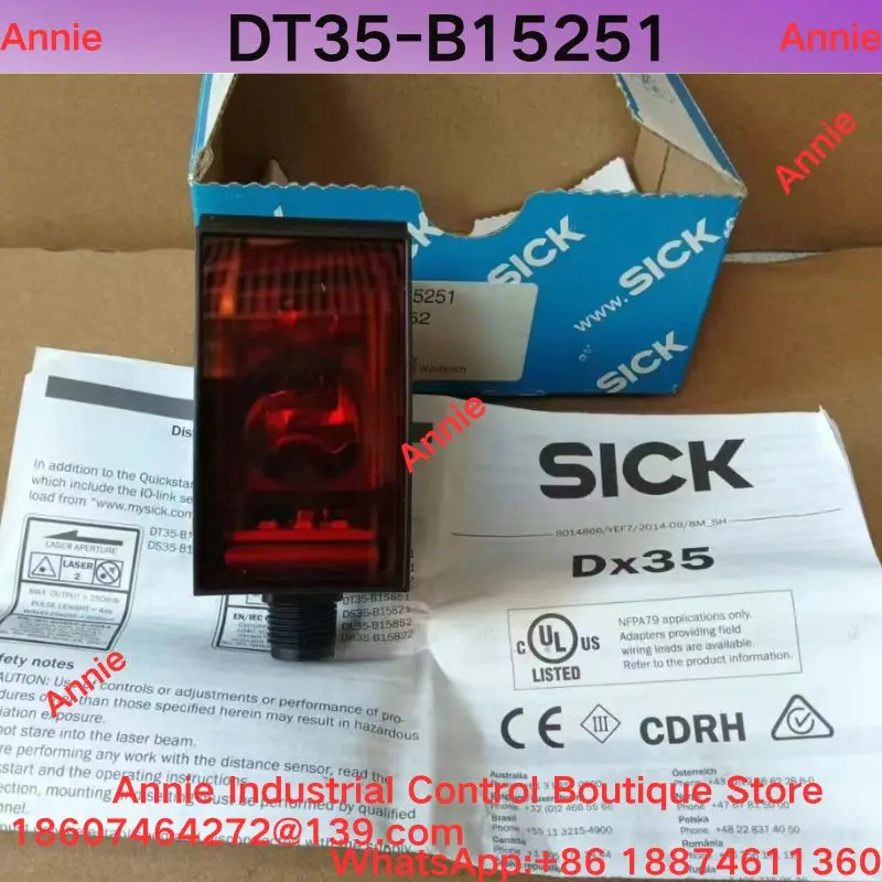 Brand New Laser Distance Sensor DT35-B15251 Order No.: 1057652