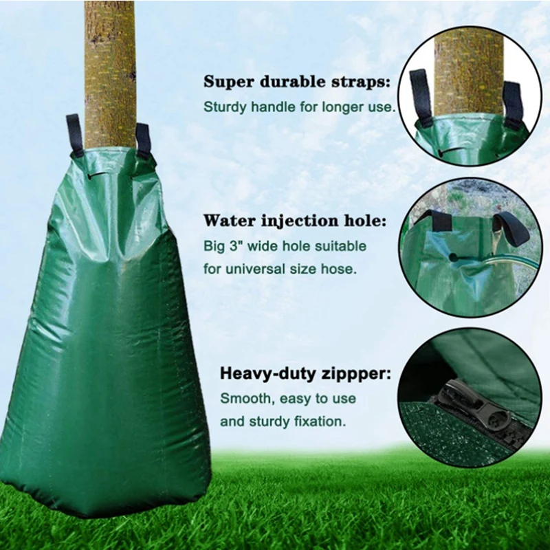 Pvc-Waterzak 20 Gallon Langzame Boom Waterzakken-Druppelirrigatiezak Voor Geplante Of Gevestigde Boom 1 Pakket