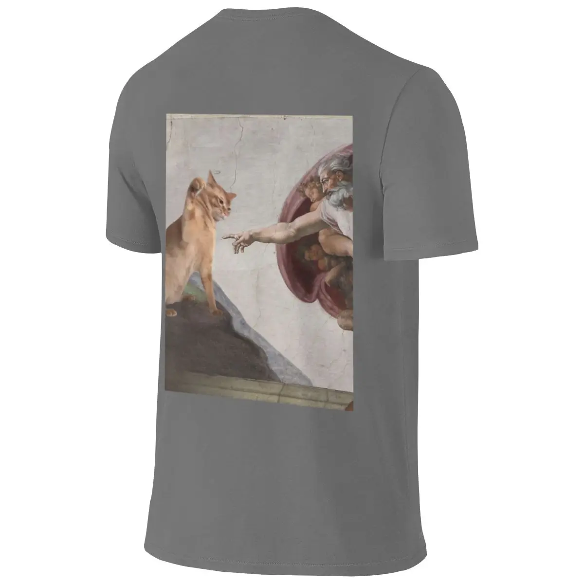 PURRFECT CREATION And GOD Created Cats Slim Fit Reversible T-shirt Niche Salt Style Full Texture Tees