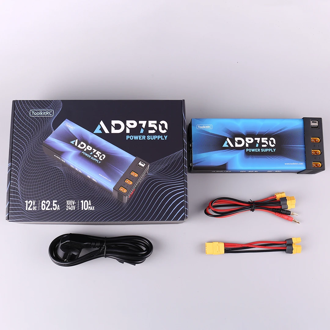 ToolkitRC ADP750 Charging Power Adapter 10A Input 12V Output 62.5A Power Supply for Electronics